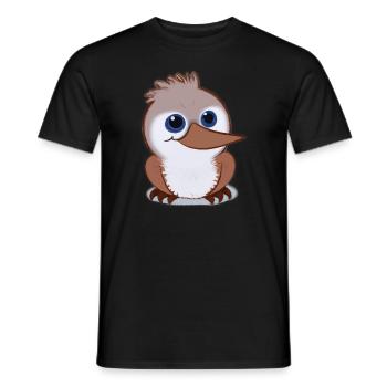 Kookaburra Zeichnung - Männer T-Shirt - Schwarz - Vorne - AI Model Male 178 light (178cm)