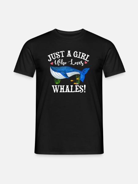 Wal - Männer T-Shirt - Schwarz