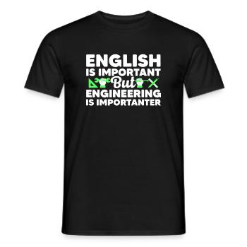 Funny Engineer Design For Men Women Engineering Lo - Men's T-Shirt - black - Front - AI Model Male 178 light (178cm)