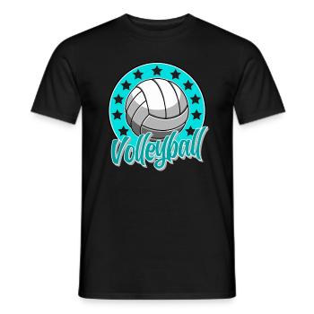 Volley-ball - T-shirt homme - noir - Devant - AI Model Male 178 light (178cm)