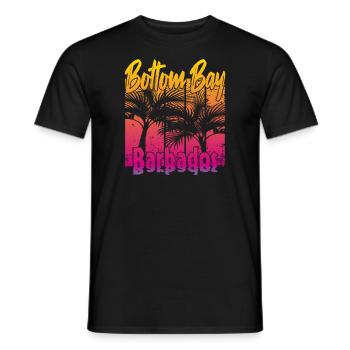 Bottom Bay Barbados - Men's T-Shirt - black - Front - AI Model Male 178 light (178cm)