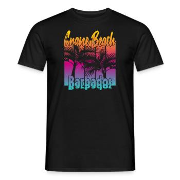 Crane Beach Barbados - Männer T-Shirt - Schwarz - Vorne - AI Model Male 178 light (178cm)