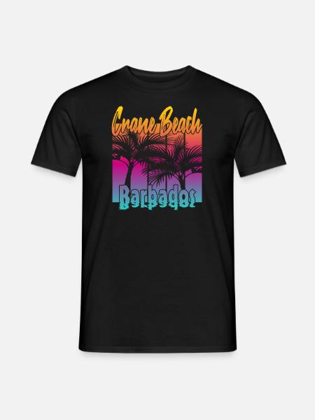 Crane Beach Barbados - Men's T-Shirt - black