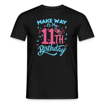 11. Geburtstag Prinzessin 11 Jahre alt Mädchen Prinzessin t - Männer T-Shirt - Schwarz - Vorne - AI Model Male 178 light (178cm)