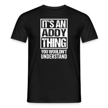 Une chose supplémentaire que vous ne comprendriez pas - Prénom - T-shirt homme - noir - Devant - AI Model Male 178 light (178cm)