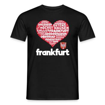 Frankfurt - Men's T-Shirt - black - Front - AI Model Male 178 light (178cm)