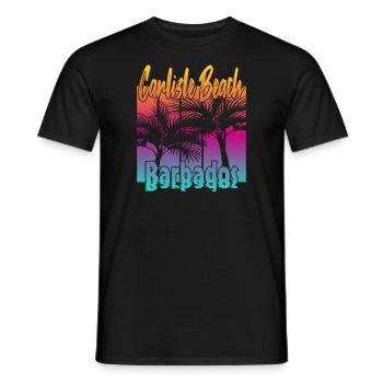 Carlisle Beach Barbade - T-shirt homme - noir - Devant - AI Model Male 178 light (178cm)