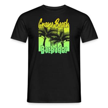 Crane Beach Barbados - Männer T-Shirt - Schwarz - Vorne - AI Model Male 178 light (178cm)