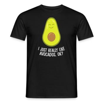 J’aime vraiment les avocats ok drôle d’avocate - T-shirt homme - noir - Devant - AI Model Male 178 light (178cm)