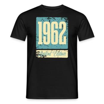 1962 Anniversaire de naissance Année de naissance - T-shirt homme - noir - Devant - AI Model Male 178 light (178cm)