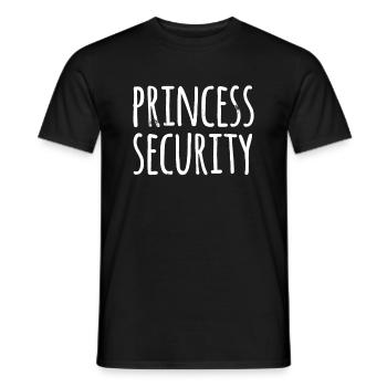 Princess Security Halloween Costume Dad Men Matchi - Men's T-Shirt - black - Front - AI Model Male 178 light (178cm)