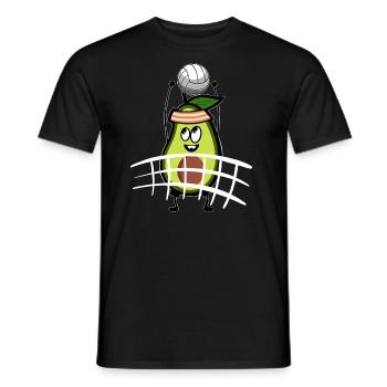 Volleyball Avocat - T-shirt homme - noir - Devant - AI Model Male 178 light (178cm)