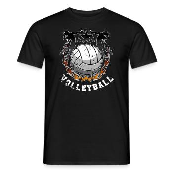 Volley-ball - T-shirt homme - noir - Devant - AI Model Male 178 light (178cm)