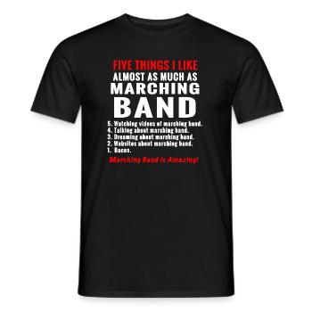 5 choses à propos des montagnes russes Marching Band Funnyfun - T-shirt homme - noir - Devant - AI Model Male 178 light (178cm)