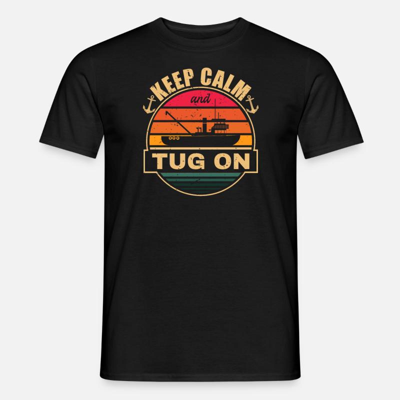 Schlepper Schleppboot Tug Life - Männer T-Shirt - Schwarz