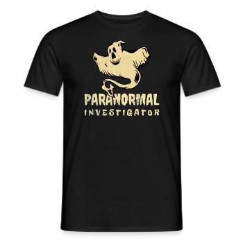 Geisterjagd Paranormal Investigator - Männer T-Shirt - Schwarz - Vorne - AI Model Male 178 light (178cm)