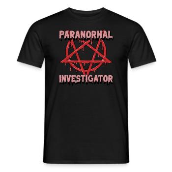 Geisterjagd Paranormal Investigator - Männer T-Shirt - Schwarz - Vorne - AI Model Male 178 light (178cm)