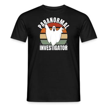Geisterjagd Paranormal Investigator - Männer T-Shirt - Schwarz - Vorne - AI Model Male 178 light (178cm)