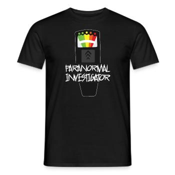 Geisterjagd Paranormal Investigator - Männer T-Shirt - Schwarz - Vorne - AI Model Male 178 light (178cm)