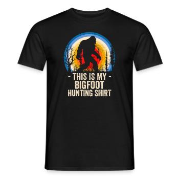 Bigfoot-Jagd Dies ist meine Jagd auf Bigfootbigfoot - Männer T-Shirt - Schwarz - Vorne - AI Model Male 178 light (178cm)
