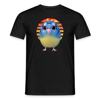 Observation des oiseaux - T-shirt homme - noir - Devant - AI Model Male 178 light (178cm)