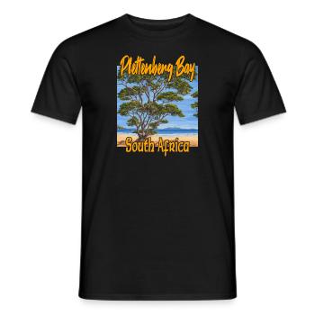 Plettenberg Bay Afrique du Sud - T-shirt homme - noir - Devant - AI Model Male 178 light (178cm)
