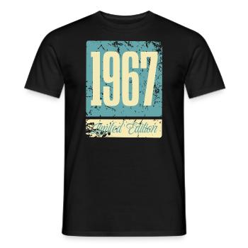 1967 Anniversaire de naissance Année de naissance - T-shirt homme - noir - Devant - AI Model Male 178 light (178cm)