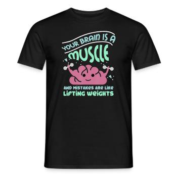 Growth Mind Teacher Design, Inspirierende Designsc - Männer T-Shirt - Schwarz - Vorne - AI Model Male 178 light (178cm)