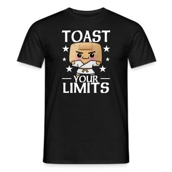 Toast Your Limits - Toast - Männer T-Shirt - Schwarz - Vorne - AI Model Male 178 light (178cm)