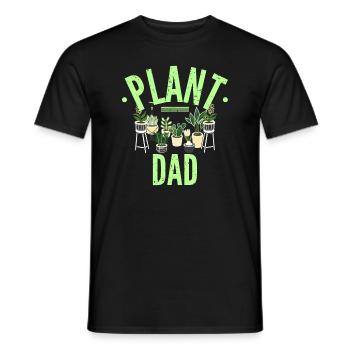 Mens Plant Lover plant dad | Gardening for Gardene - Men's T-Shirt - black - Front - AI Model Male 178 light (178cm)