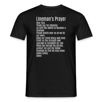 High Voltage Electrician Power Grid - Men's T-Shirt - black - Front - AI Model Male 178 light (178cm)