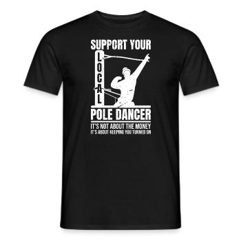High Voltage Electrician Power Grid - Men's T-Shirt - black - Front - AI Model Male 178 light (178cm)