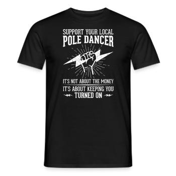 High Voltage Electrician Power Grid - Men's T-Shirt - black - Front - AI Model Male 178 light (178cm)