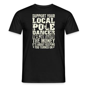 High Voltage Electrician Power Grid - Men's T-Shirt - black - Front - AI Model Male 178 light (178cm)