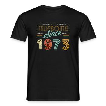 Hervorragend Seit 1973 Geburtsjahr Geburtstag4949 Jahr - Männer T-Shirt - Schwarz - Vorne - AI Model Male 178 light (178cm)