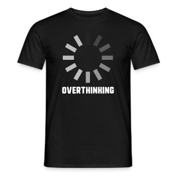 Überdenken Angst Introvertiert Lustiges Geschenk Weihnachten - Männer T-Shirt - Schwarz - Vorne - AI Model Male 178 light (178cm)