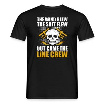 Funny High Voltage Electrician Saying Electrics - Men's T-Shirt - black - Front - AI Model Male 178 light (178cm)