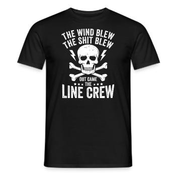 Funny High Voltage Electrician Saying Electrics - Men's T-Shirt - black - Front - AI Model Male 178 light (178cm)