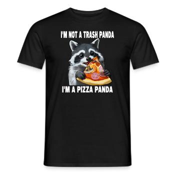 I'm not a trash panda, I'm a pizza panda - Männer T-Shirt - Schwarz - Vorne - AI Model Male 178 light (178cm)