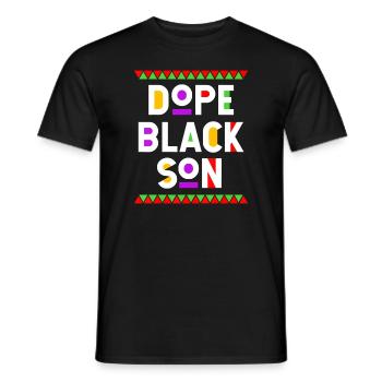 Black Son African American Black History Monthson - Männer T-Shirt - Schwarz - Vorne - AI Model Male 178 light (178cm)