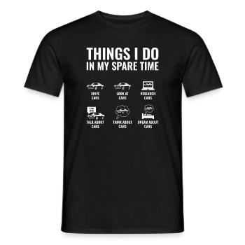 Kann Autoteile kaufen lustige Auto Typ Auto Lover Auto Mec - Männer T-Shirt - Schwarz - Vorne - AI Model Male 178 light (178cm)