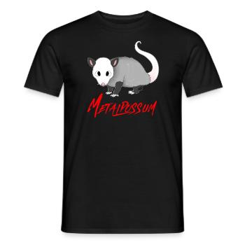 OPOSSUM MÉTALLIQUE METALPOSSUM - T-shirt homme - noir - Devant - AI Model Male 178 light (178cm)
