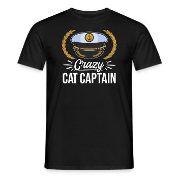 Katamaran Kapitän Segeln Segelboot - Männer T-Shirt - Schwarz - Vorne - AI Model Male 178 light (178cm)