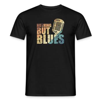 Rien que de la trompette de musique blues - T-shirt homme - noir - Devant - AI Model Male 178 light (178cm)