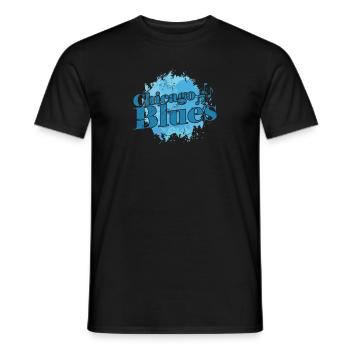 Trompette de musique blues de Chicago - T-shirt homme - noir - Devant - AI Model Male 178 light (178cm)