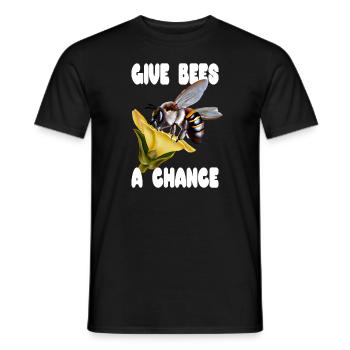 Donnez une chance aux abeilles - T-shirt homme - noir - Devant - AI Model Male 178 light (178cm)