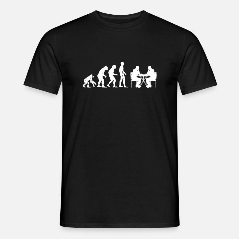 Chess Evolution Funny Player Master Men Women Yout - T-shirt homme - noir