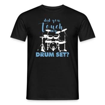 Avez-vous touché ma batterie drôle - T-shirt homme - noir - Devant - AI Model Male 178 light (178cm)