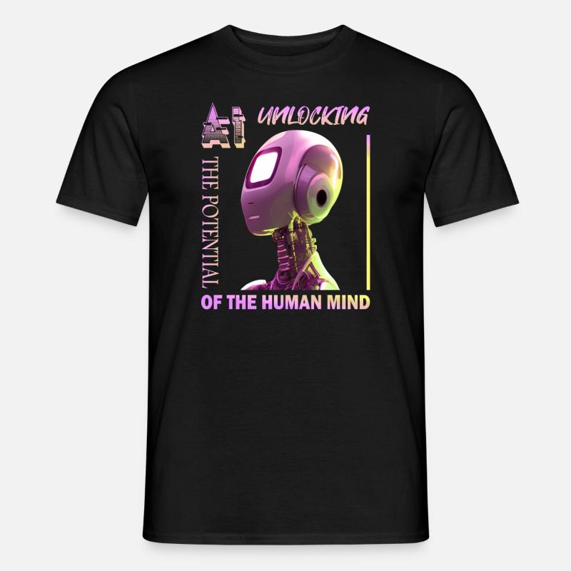 Unlocking Potential with AI - Männer T-Shirt - Schwarz