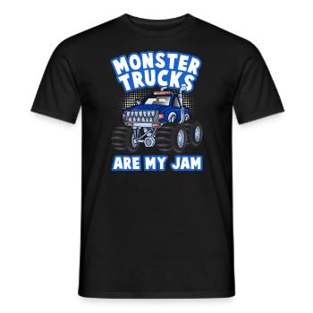 Monster Trucks Are My Jam Monster Truck Show - Men's T-Shirt - black - Front - AI Model Male 178 light (178cm)